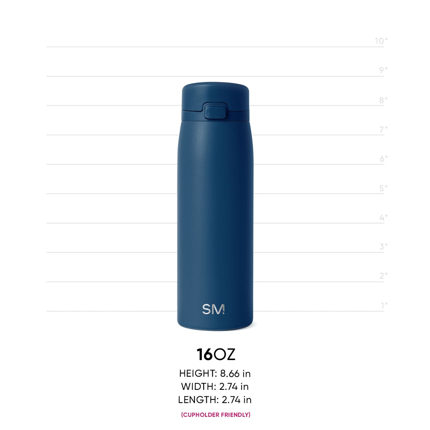 Deep navy blue product on light gray background